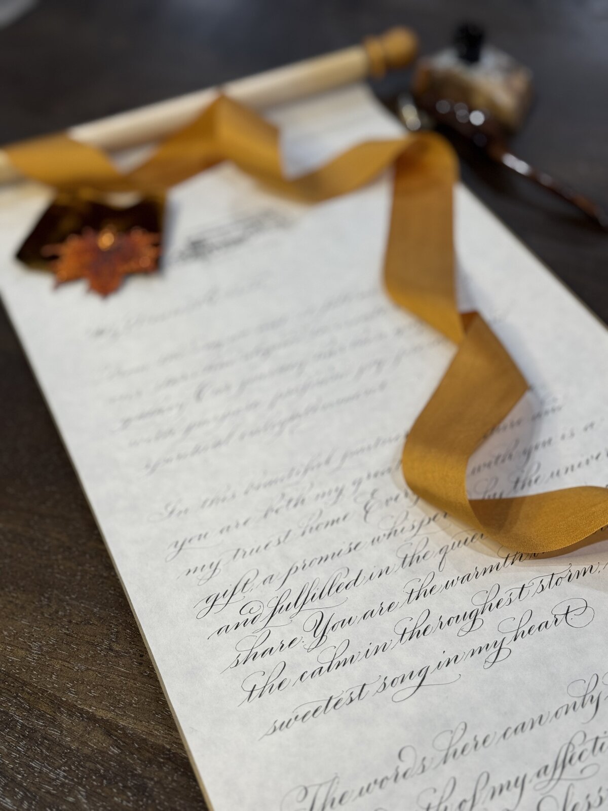 calligraphy scroll sommission