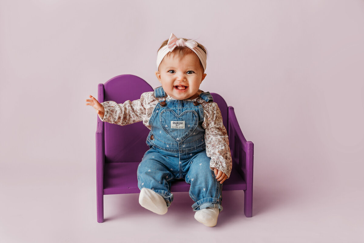 milestone photography, 9 month session, canal fulton ohio photographer, studio photographer