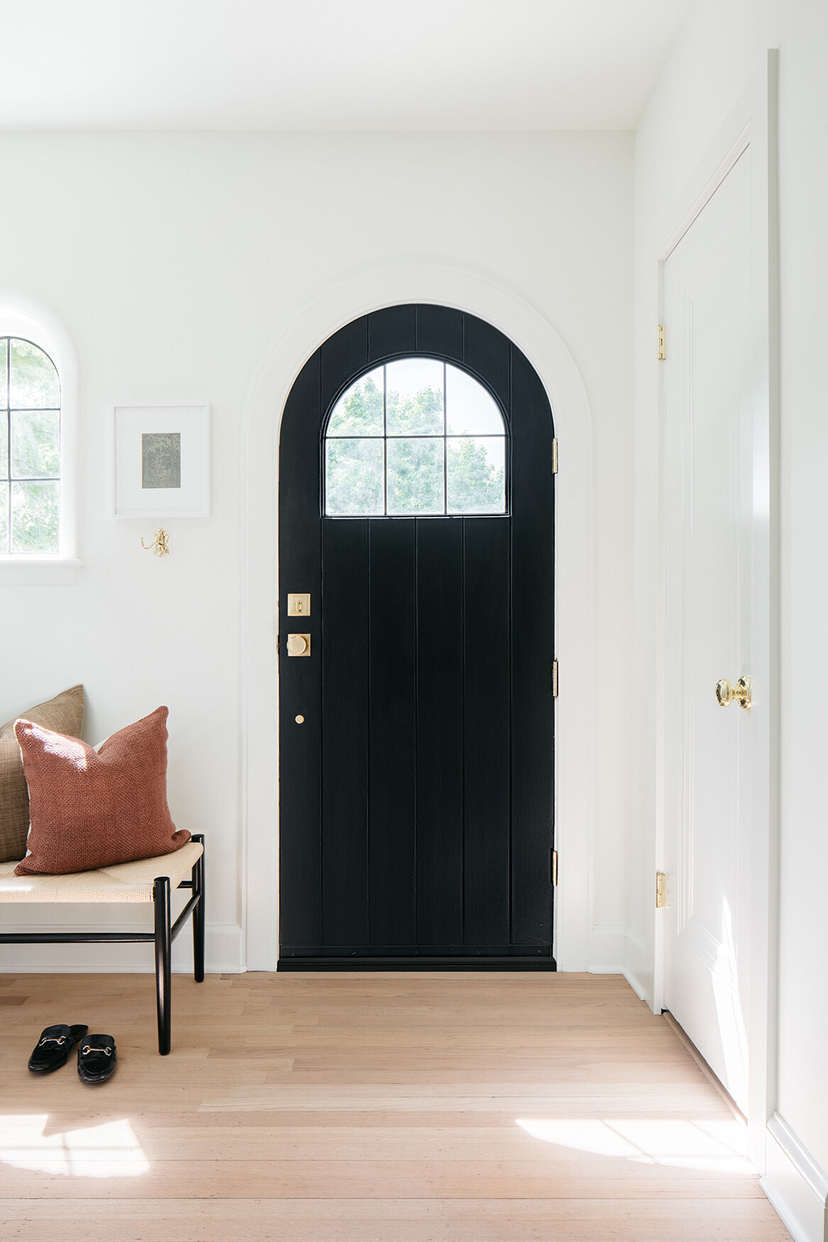 arched front door