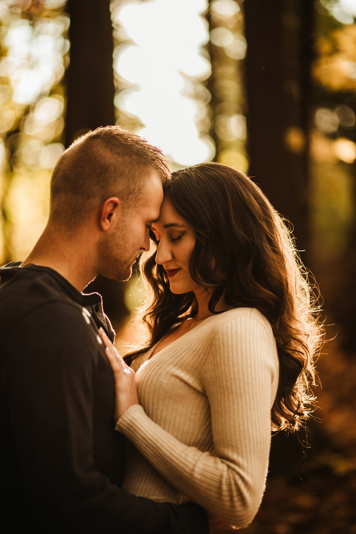 fall engagement pictures