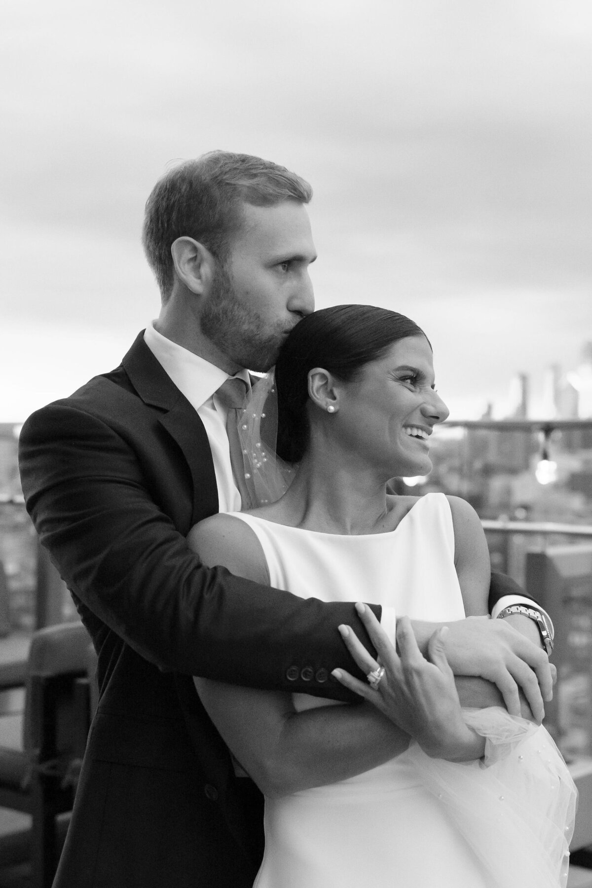 NYC  Bride + Groom by Lisa Blanche Photography