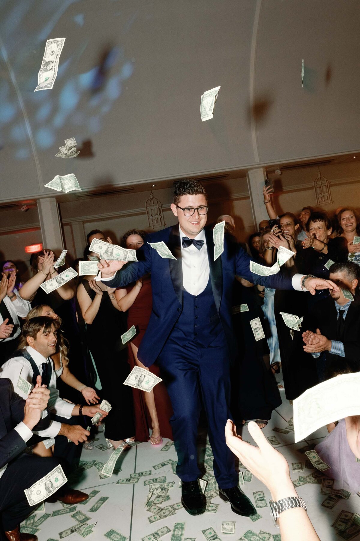 greek money tradition at wedding recepetion at the canoe place in the hamptons ny