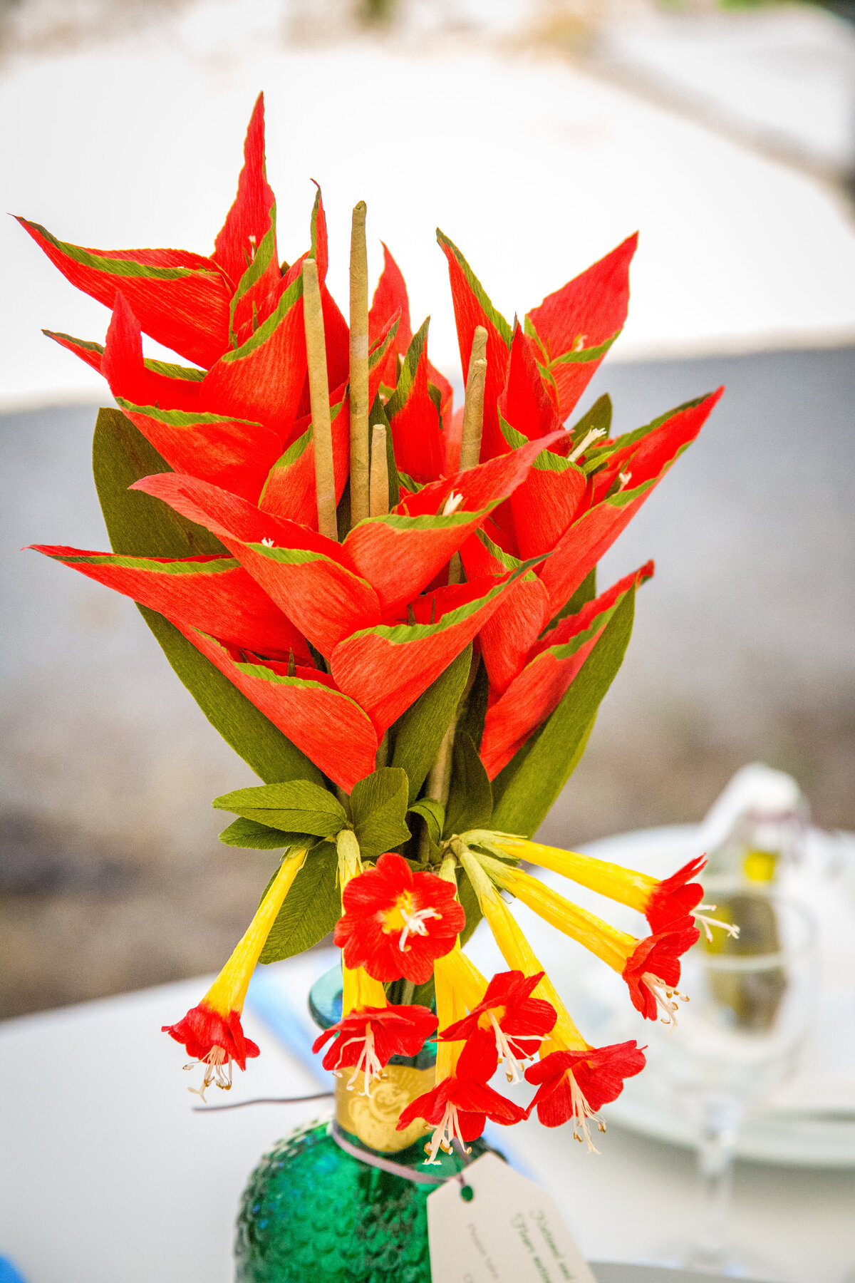Paper Bolivian flowers