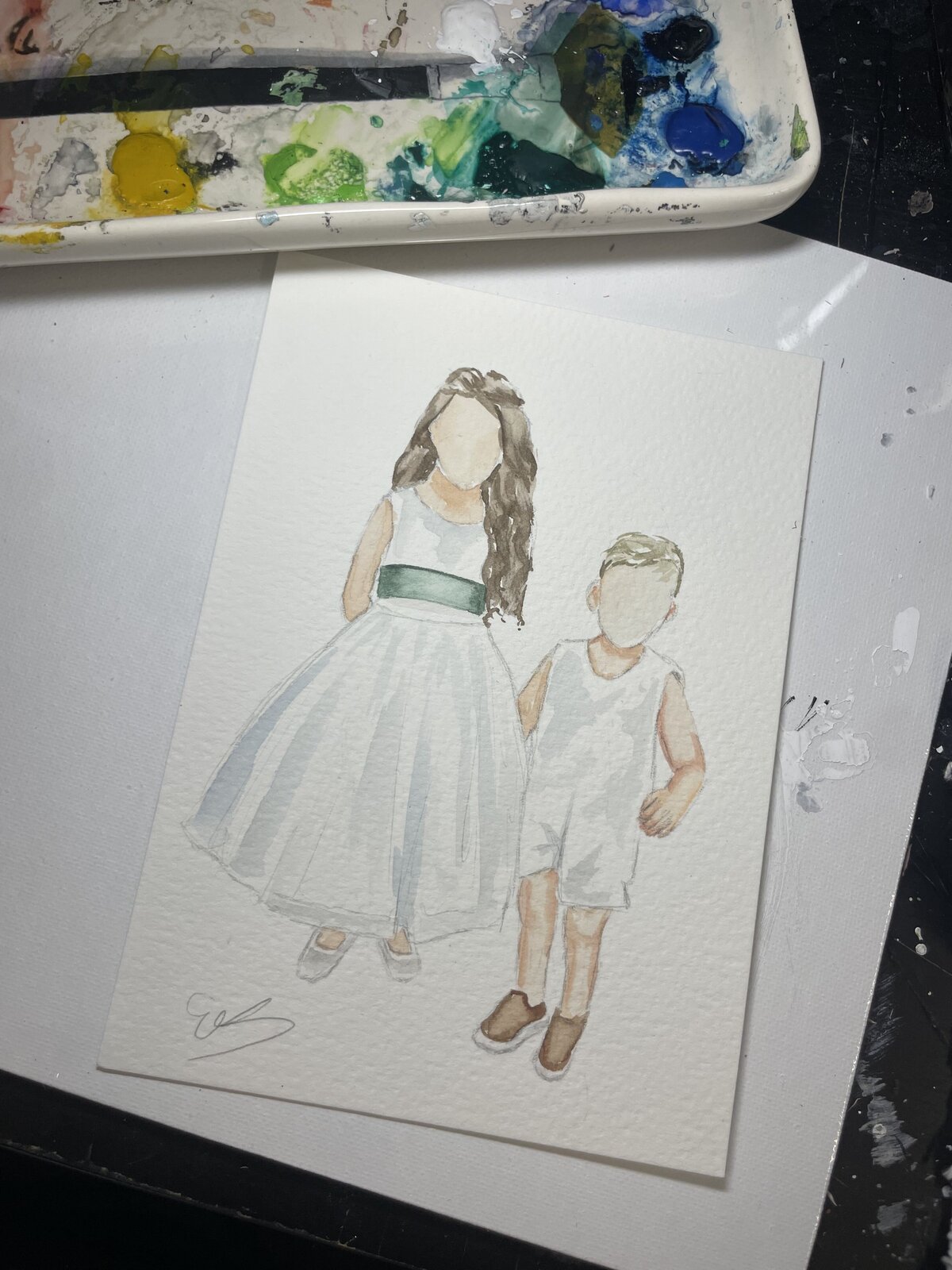 Live Guest Portraits - Flower Girl - Ring Bearer 