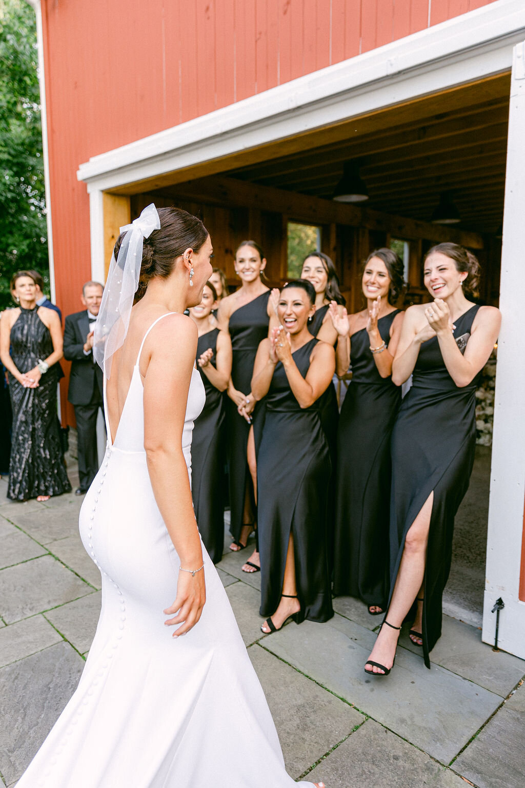 bride-outside-barn-wedding