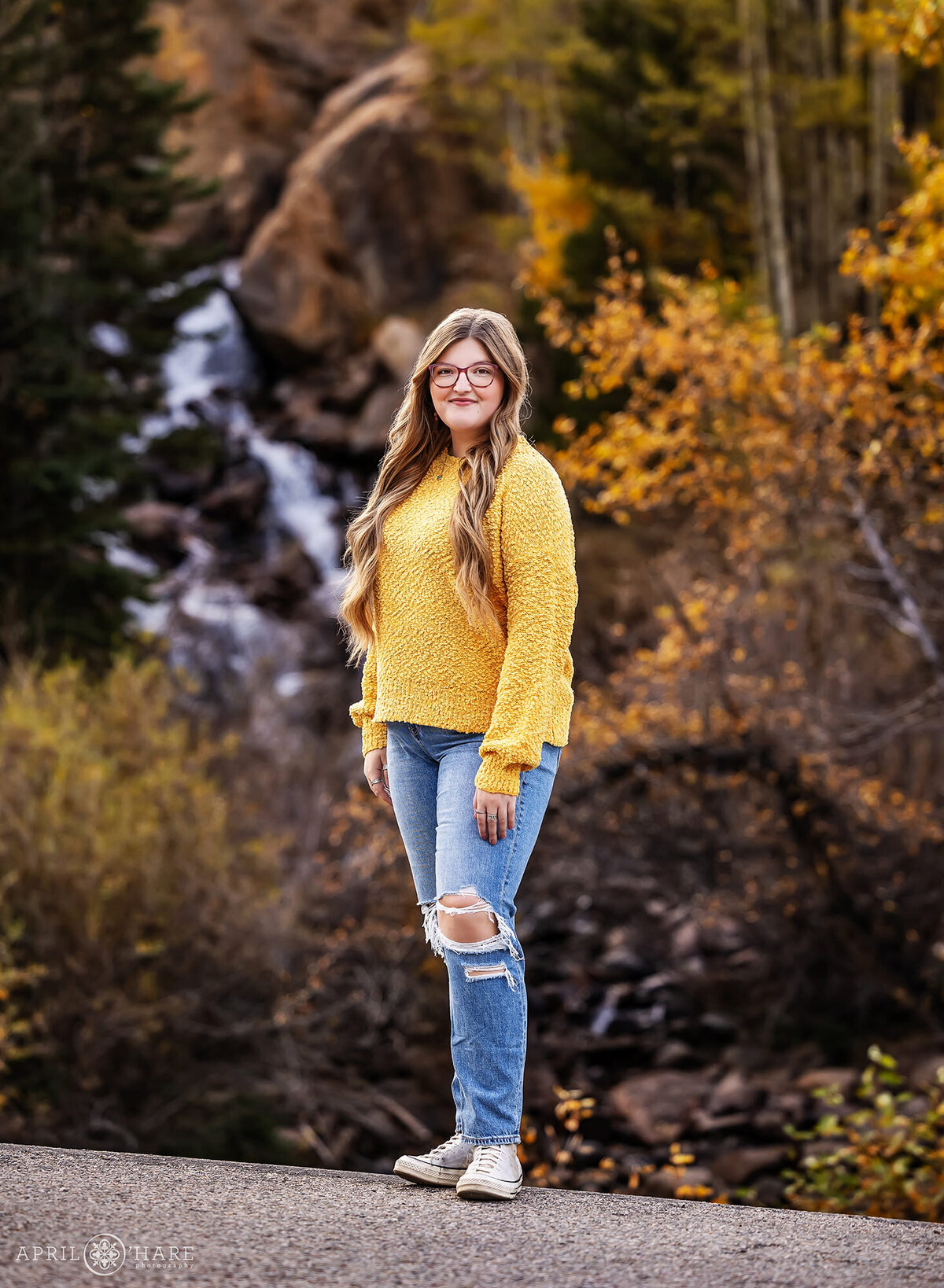Guanella Pass Senior Photography During Fall Color