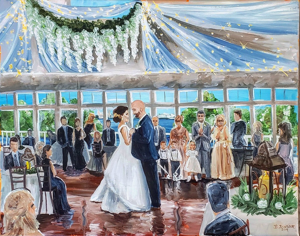Live Wedding Painting For A Special Ceremony or Reception Moment