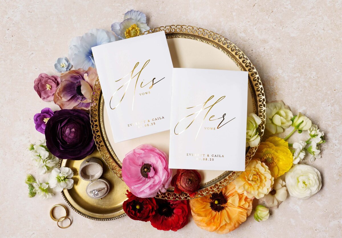 custom-gold-foil-vow-books