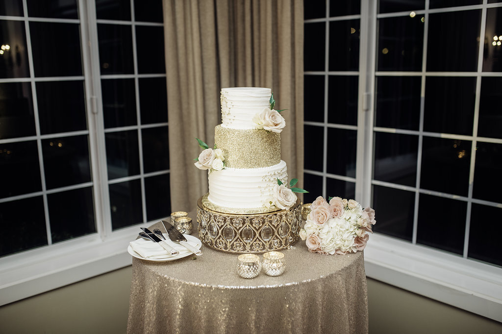 Wedding Photograph Of Cake On a Table Los Angeles
