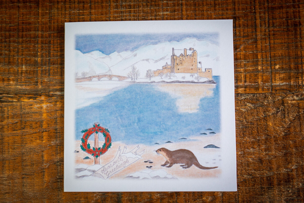 Watercolour print of Eilean Donan