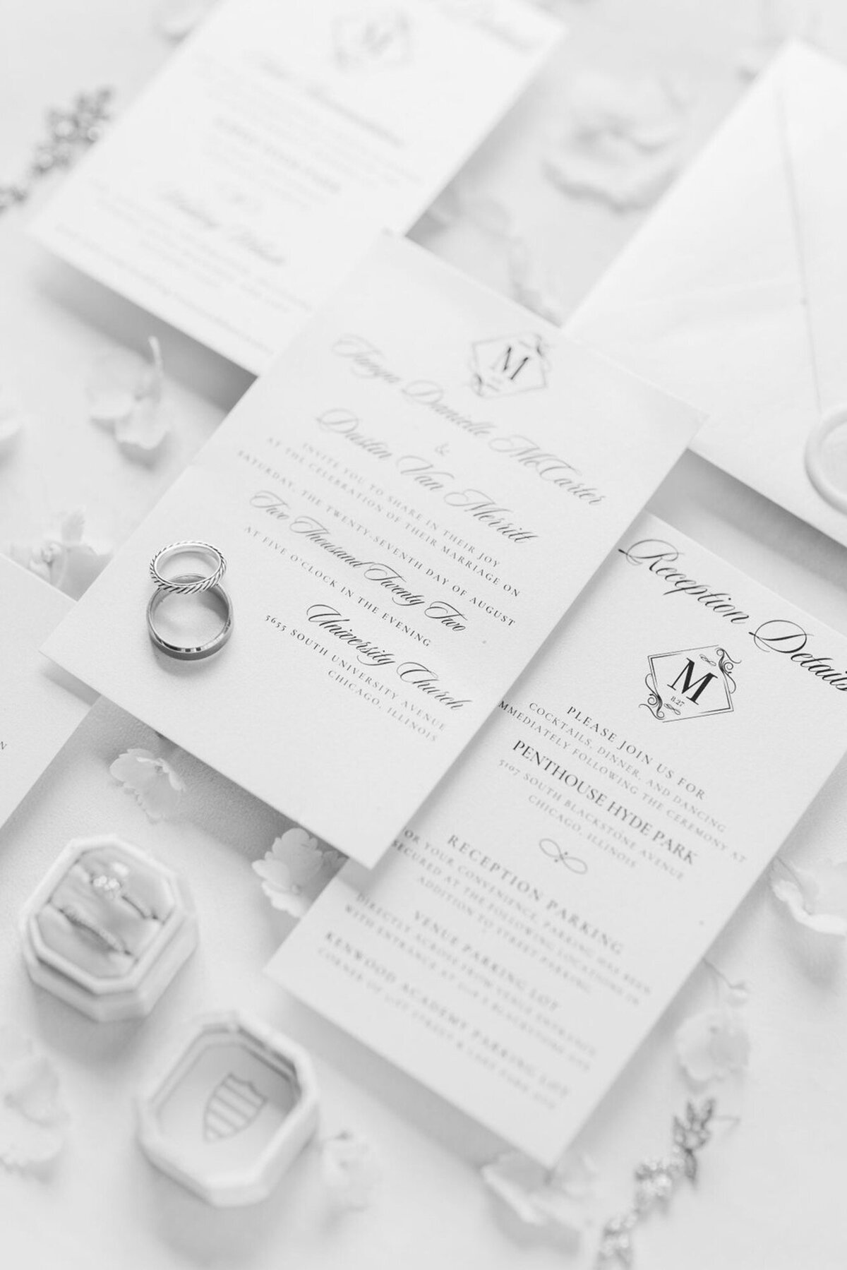 luxury wedding invitation suite