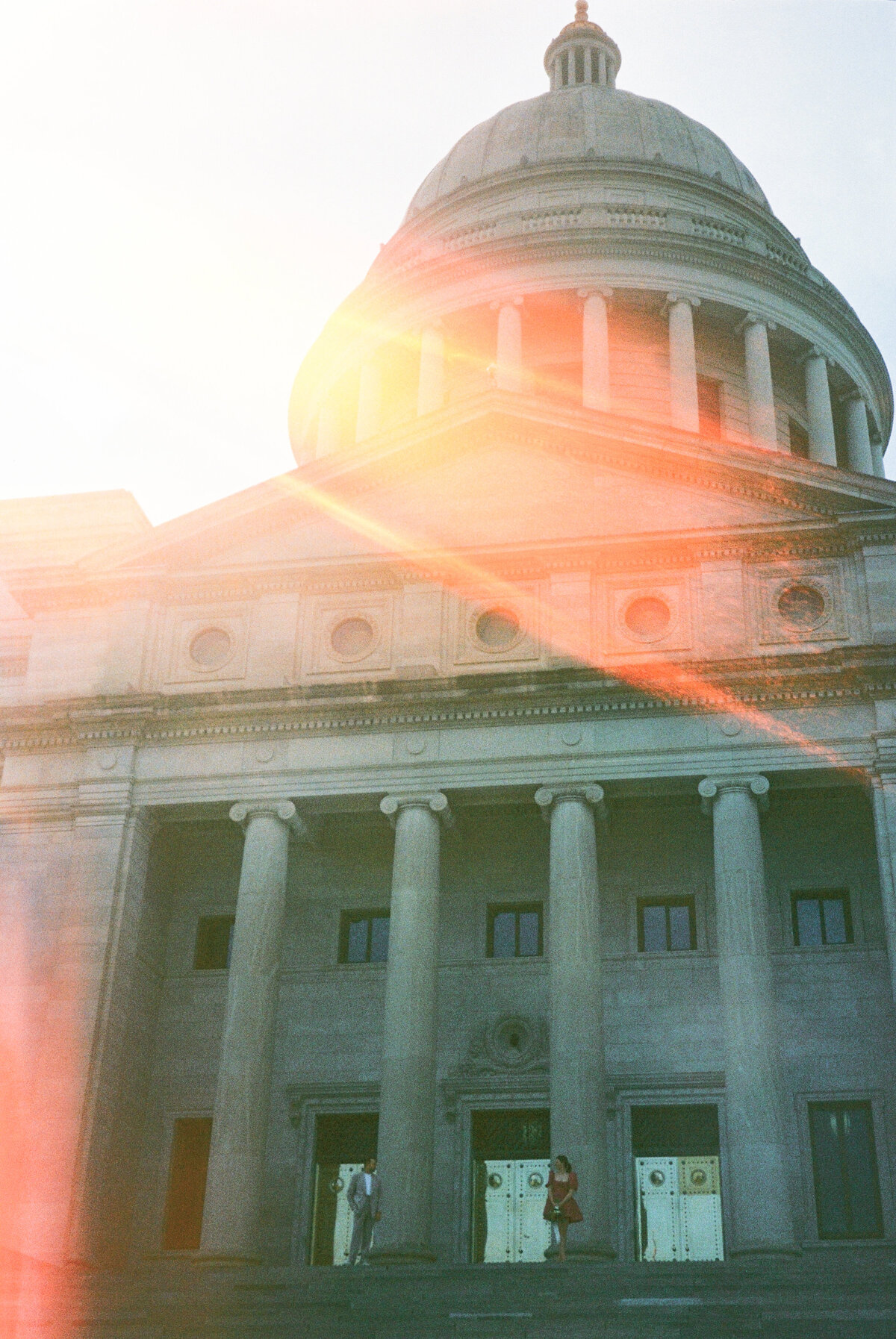 Arkansas state capital building editorial elopement photos