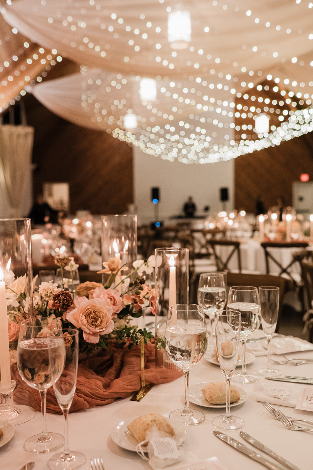 Boston Rustic Elegant Wedding Reception Decor