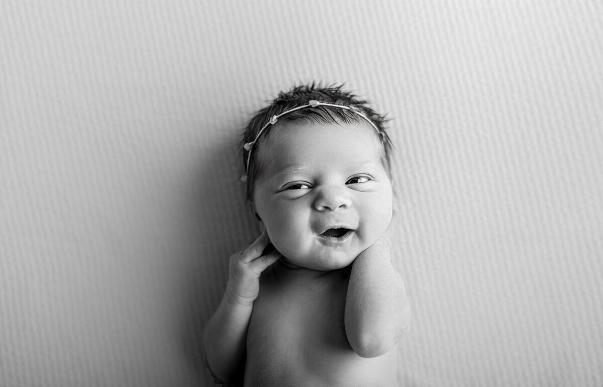 Newborn Image-black and white