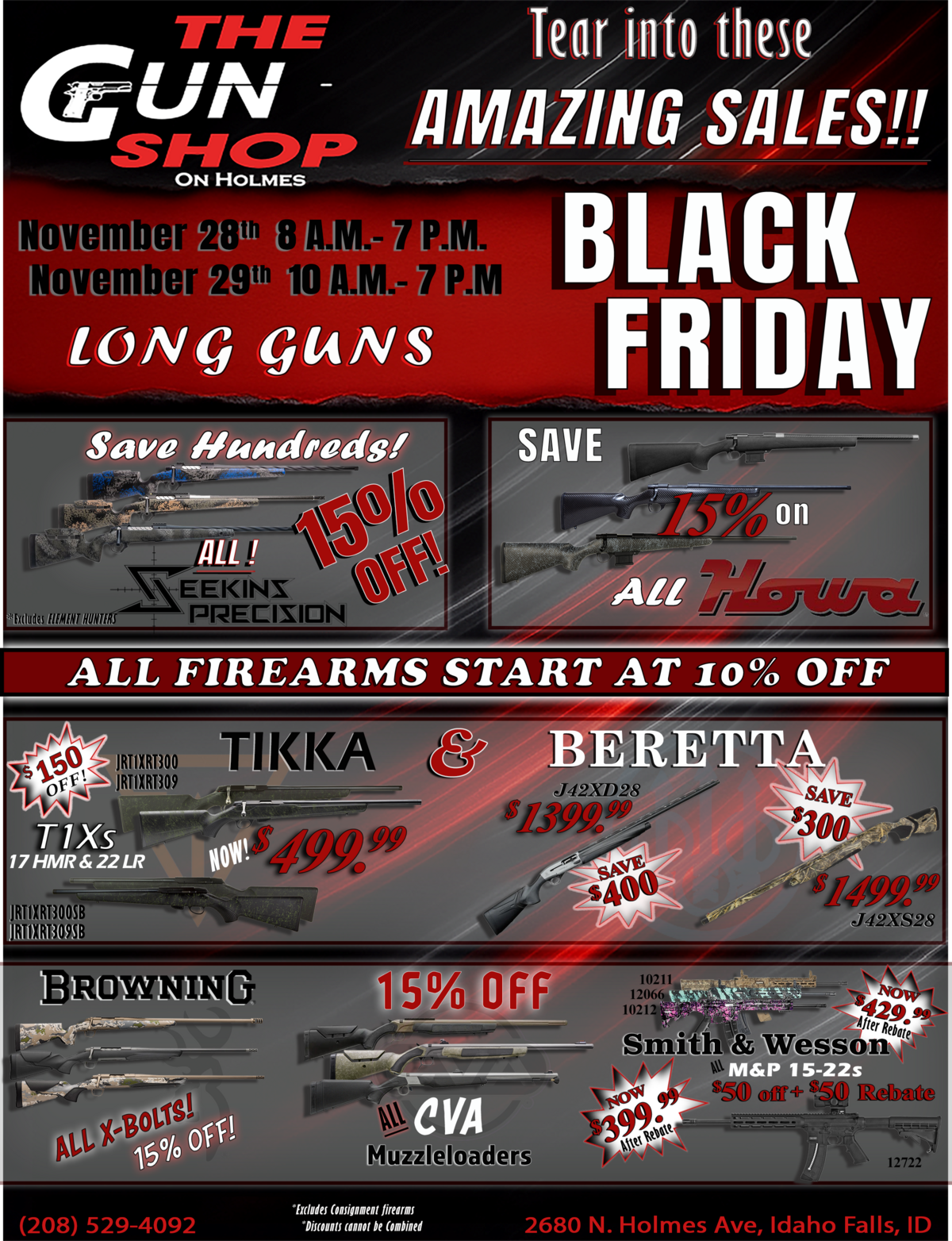 The Gun Shop Long gun ad deal idaho falls