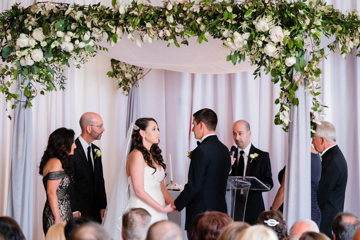 wedding ceremony jewish at Allegheny Country Club in Sewickley