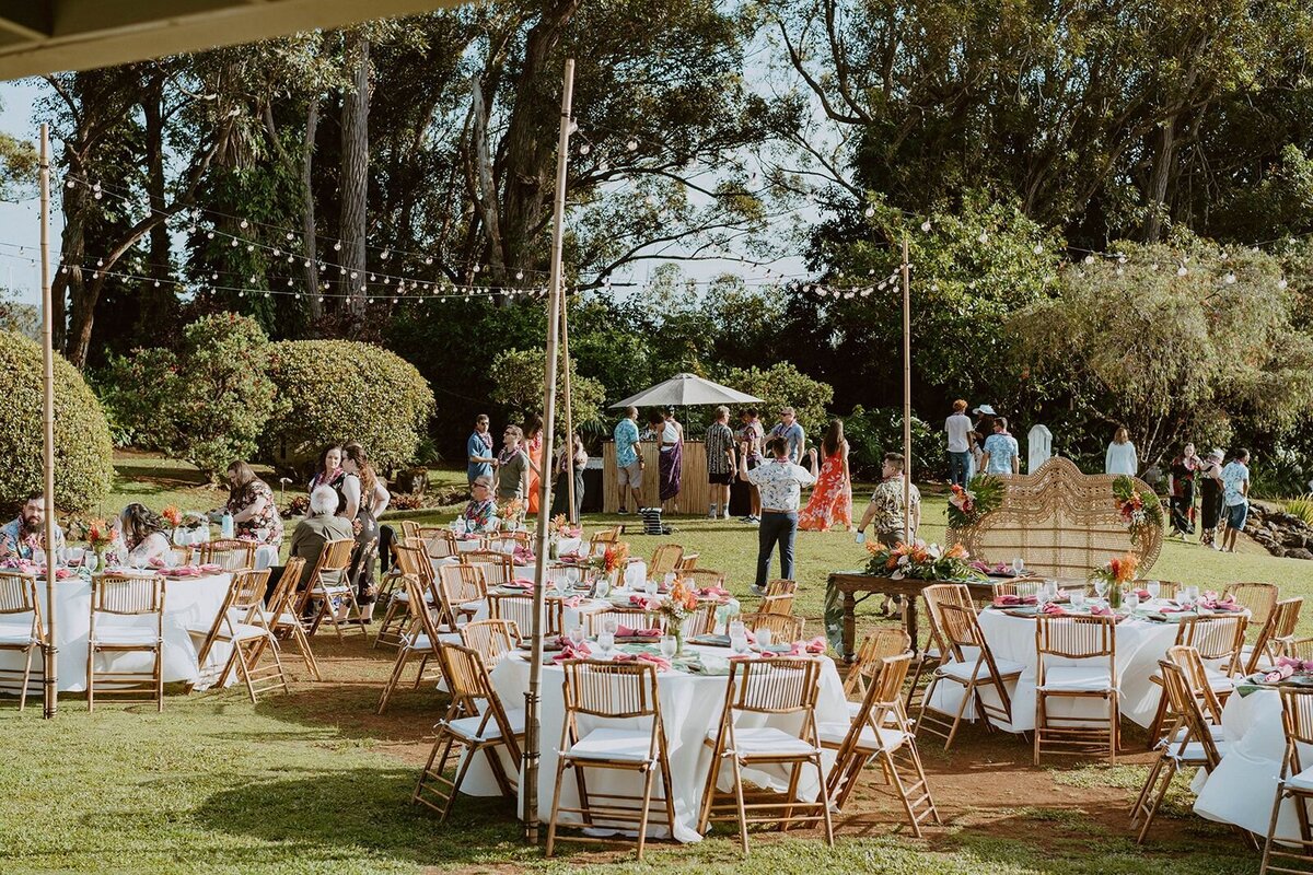 welcome-party-hawaii-bamboo-chairs