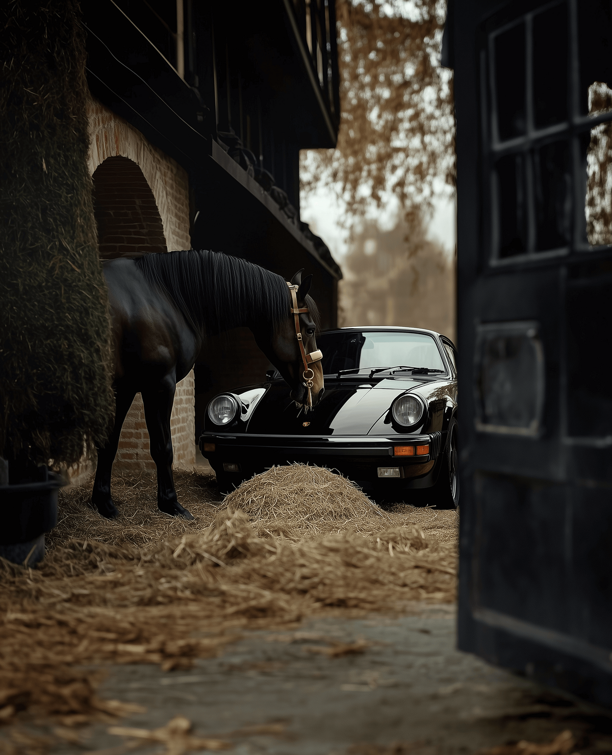 kell92_Close-up_of_a_black_horse_with_hermes_inspired_brown_lea_d50b5940-0d30-4511-bdb6-902ae724c600