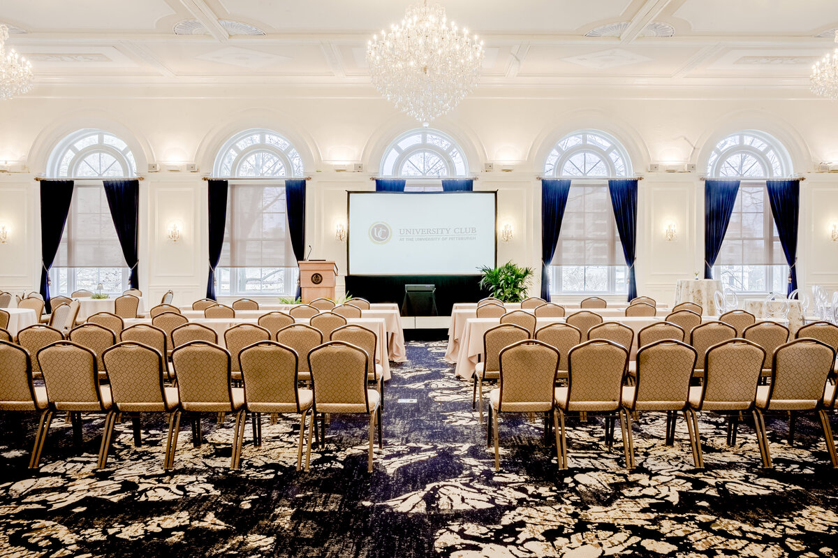 new ballroom wedding reception decor at the university club pittsburgh