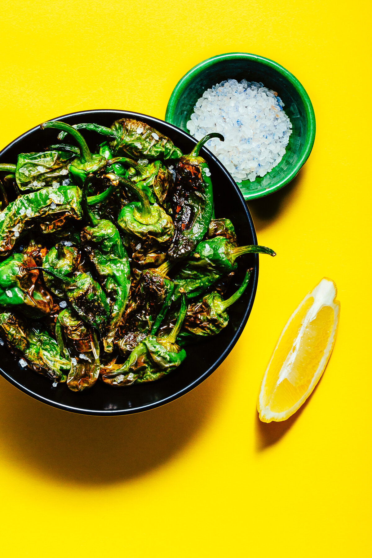 Blistered Padron Peppers Coloricious Food Photography