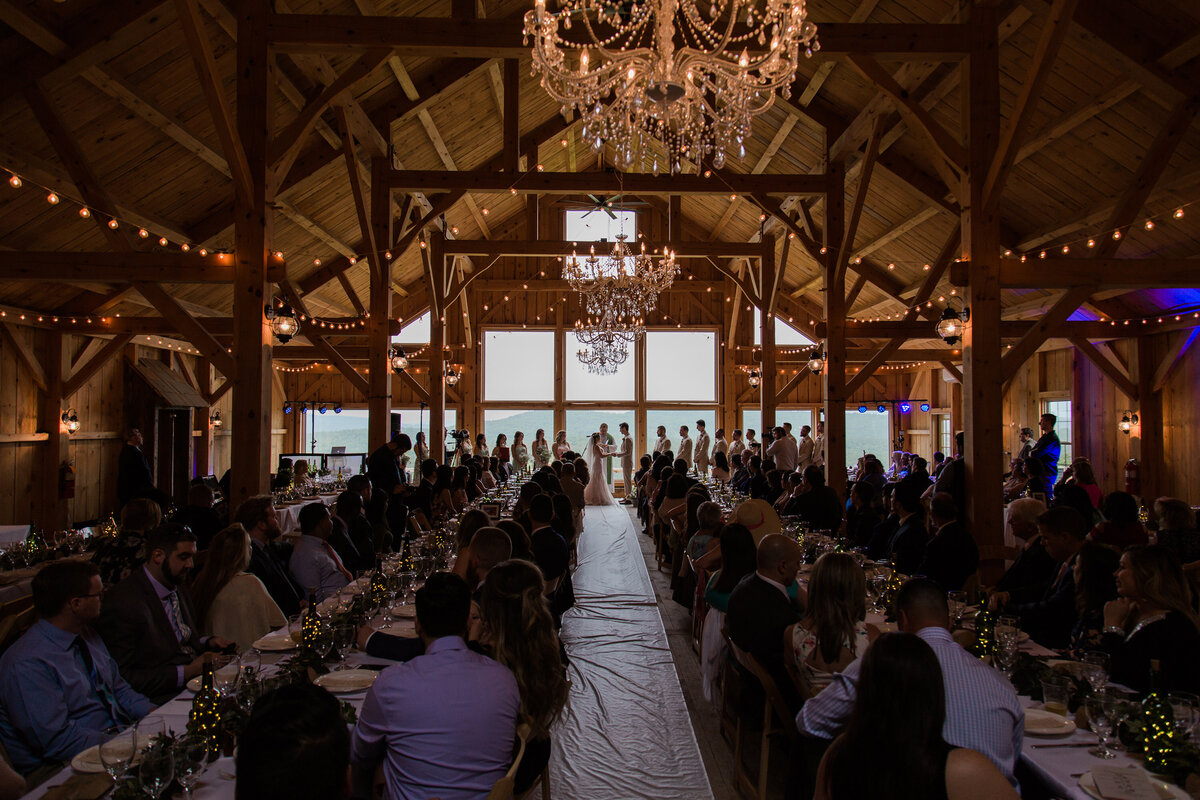 bride and groom in maine