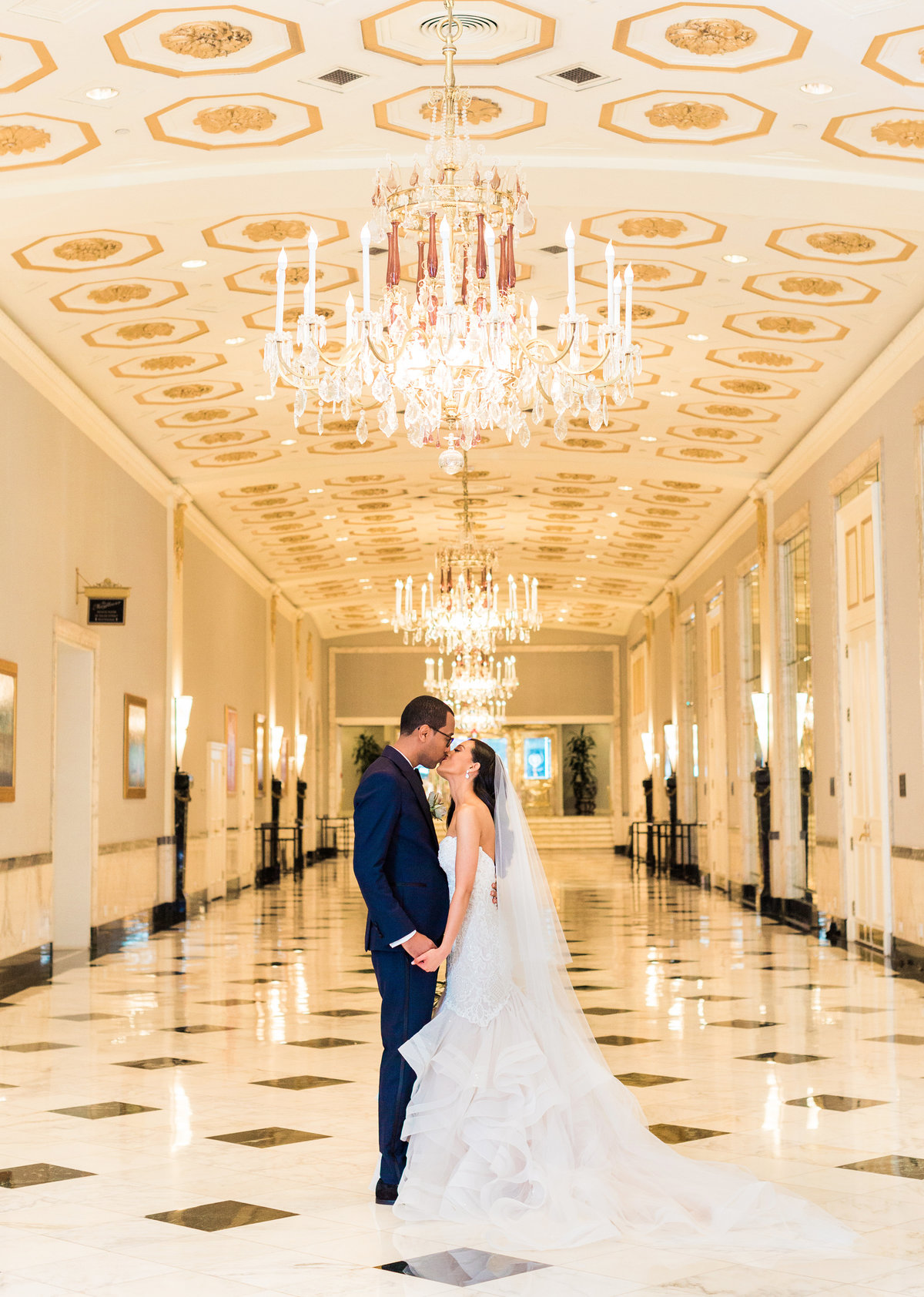 Luxury DC wedding couple