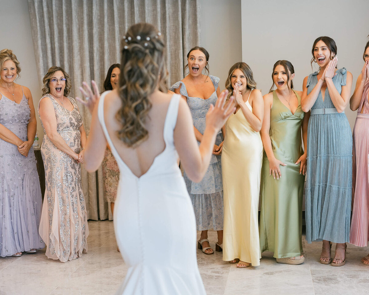 Pastel wedding bridesmaids arizona 2