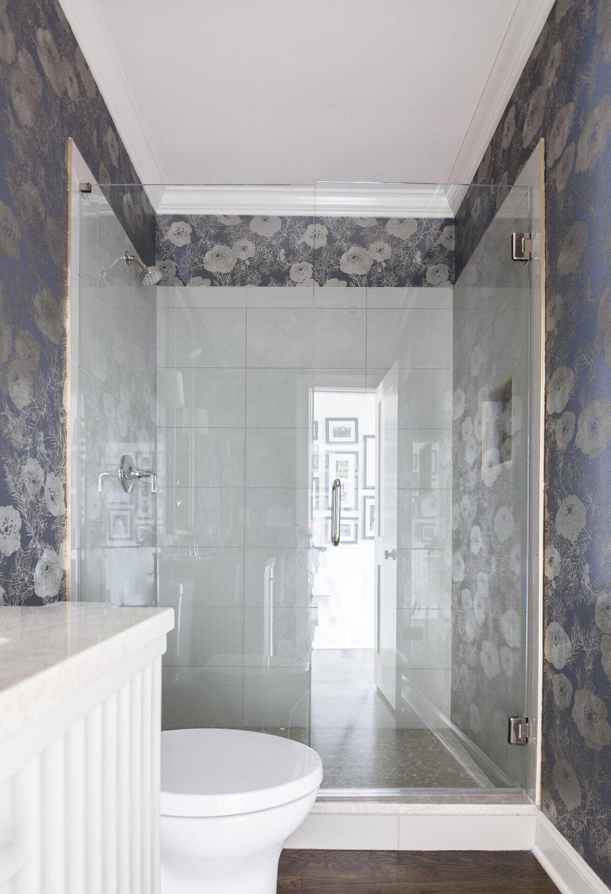 Buckhead Empty Nesters Bathroom by Alpharetta Interior Designer Morse Design