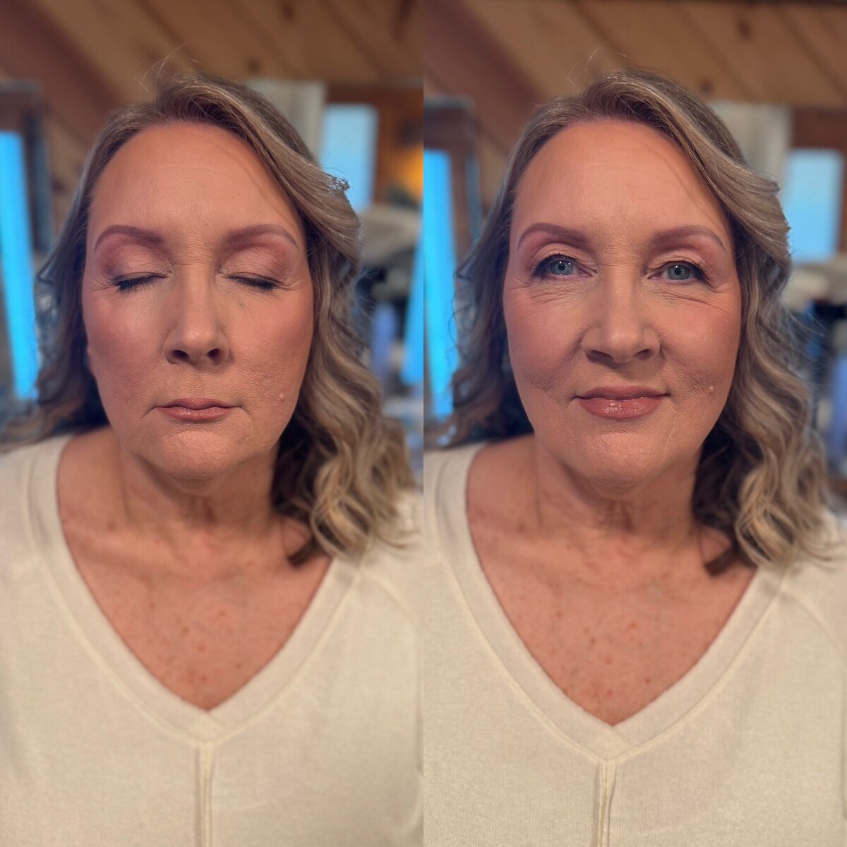 mother of the bride  makeup  natural