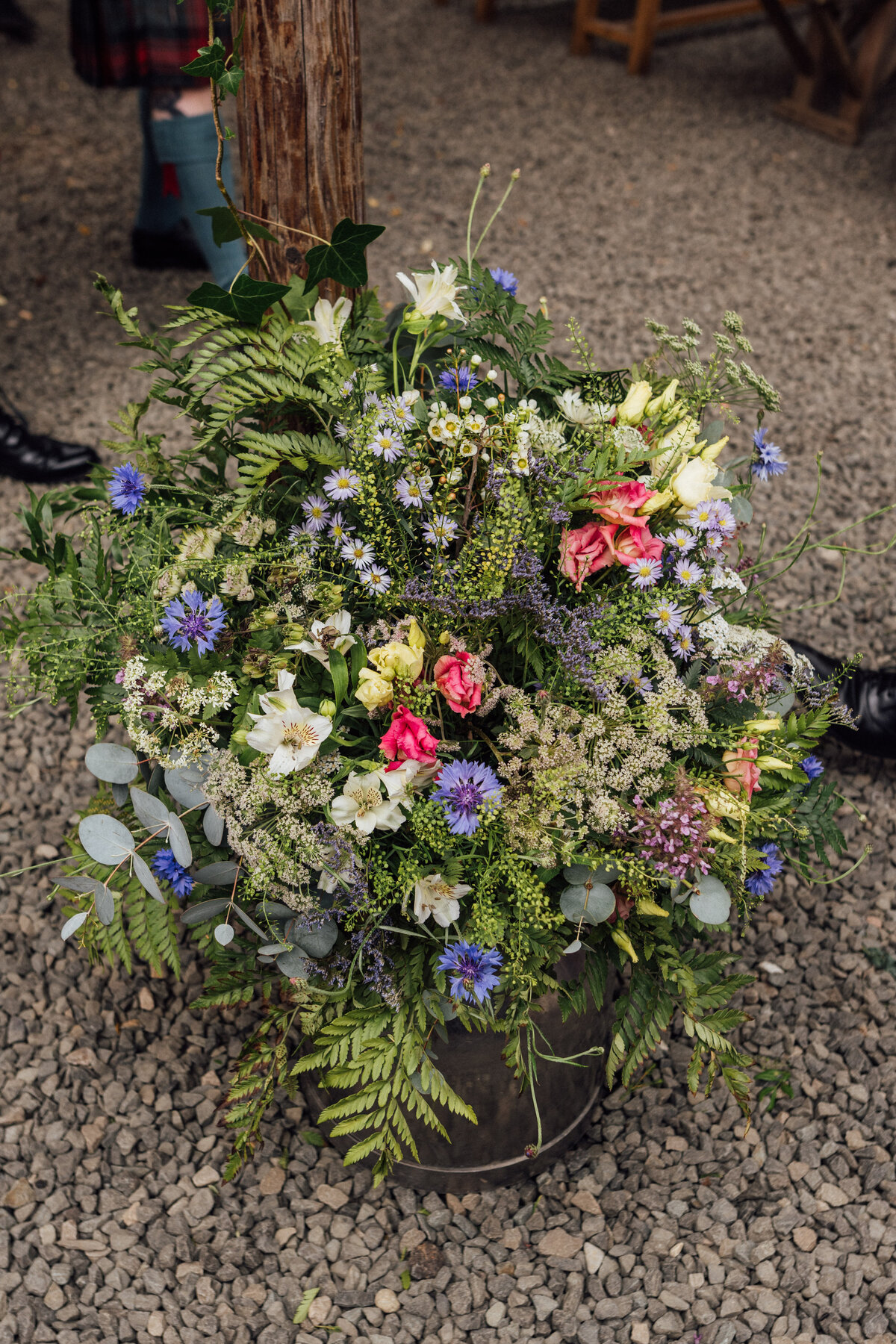 Wildflowers at The Free Company wedding