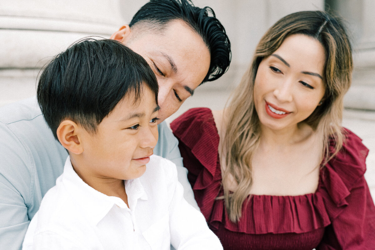 Soft glam makeup family photos Washington DC