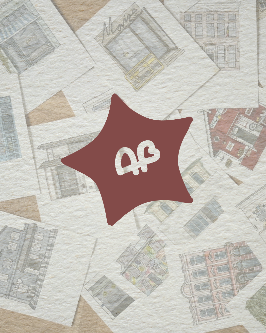 Custom icons and creative direction images used to reflect Amy Bennett’s brand personality and process