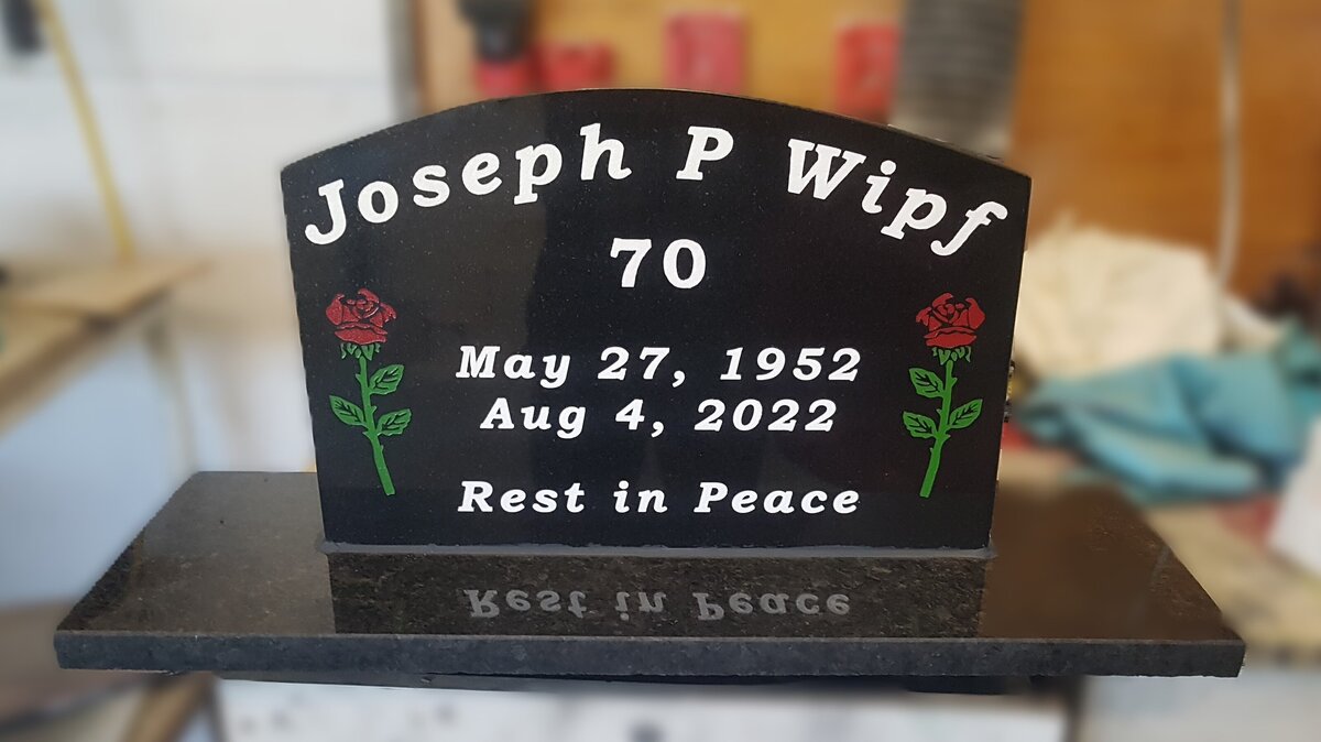 Wipf Rose Design Custom Headstones Regina Saskatchewan Monument Maker