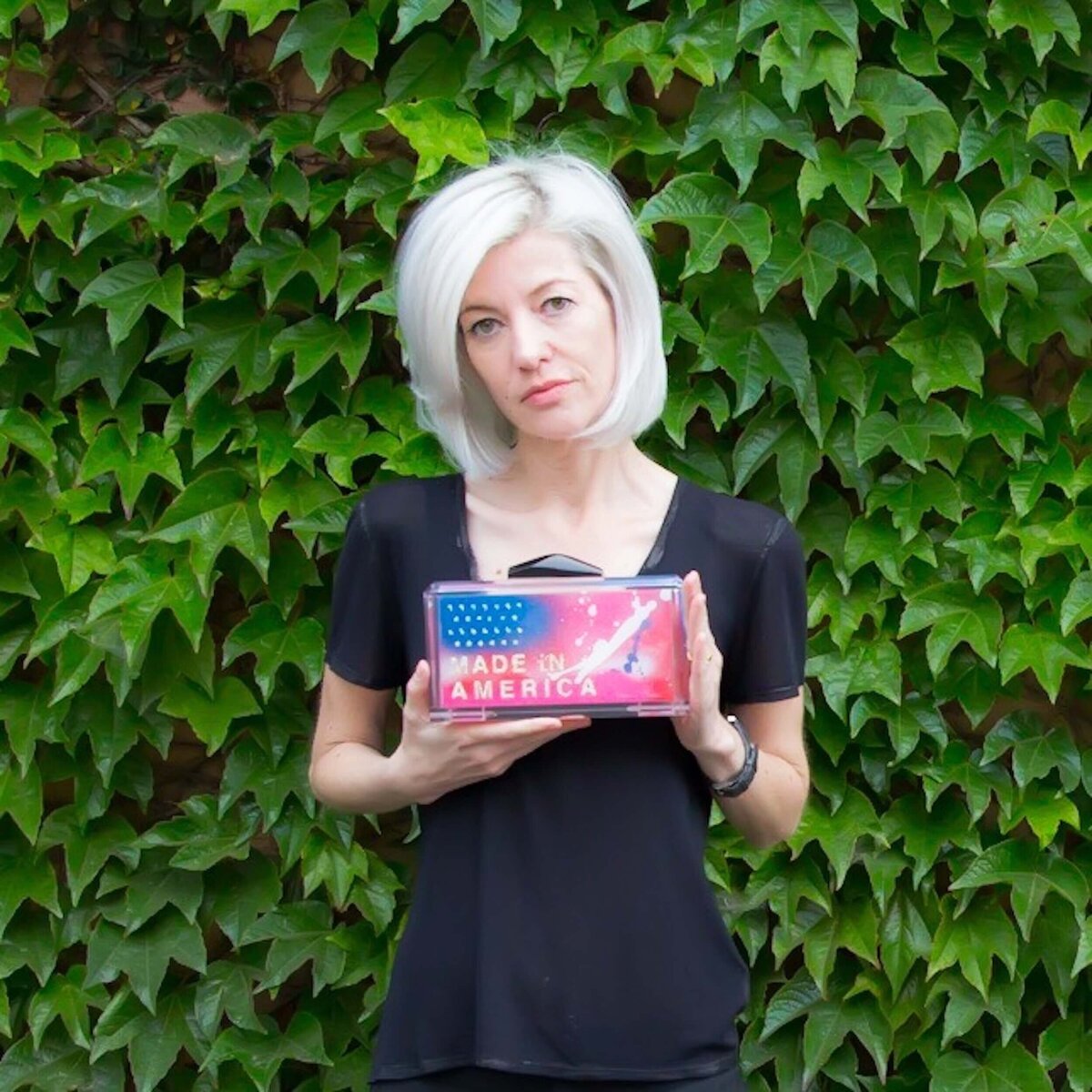 Made In AMerica Graffiti Bag Acrylic Clutch Stefanie Phan