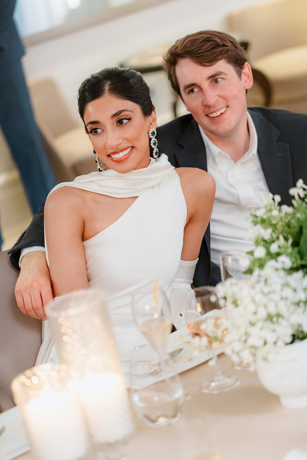 Couple in love for their luxury wedding in the French Riviera