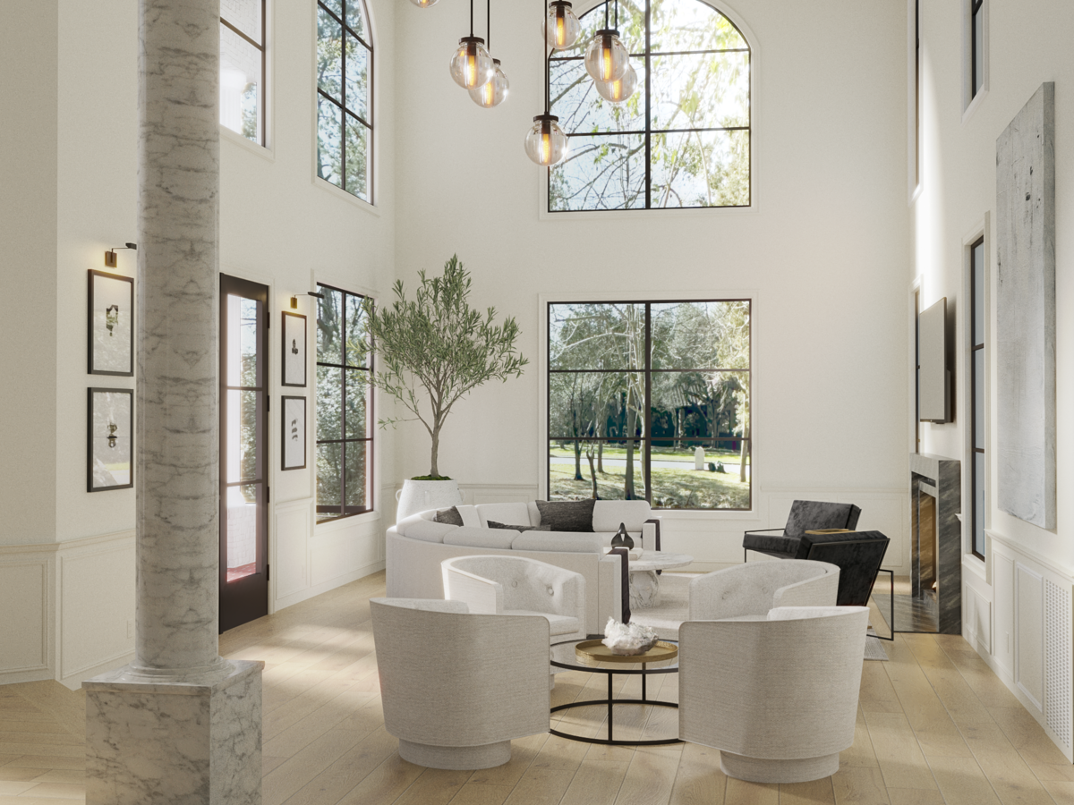 S. Chaplan - Family Room & Sitting Room Rendering