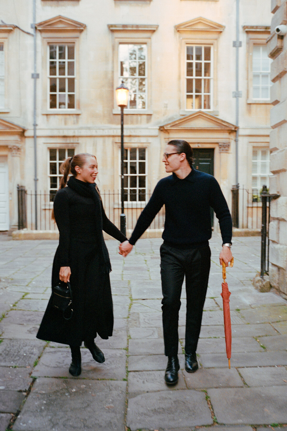 Analogue couple portrait session in Bath