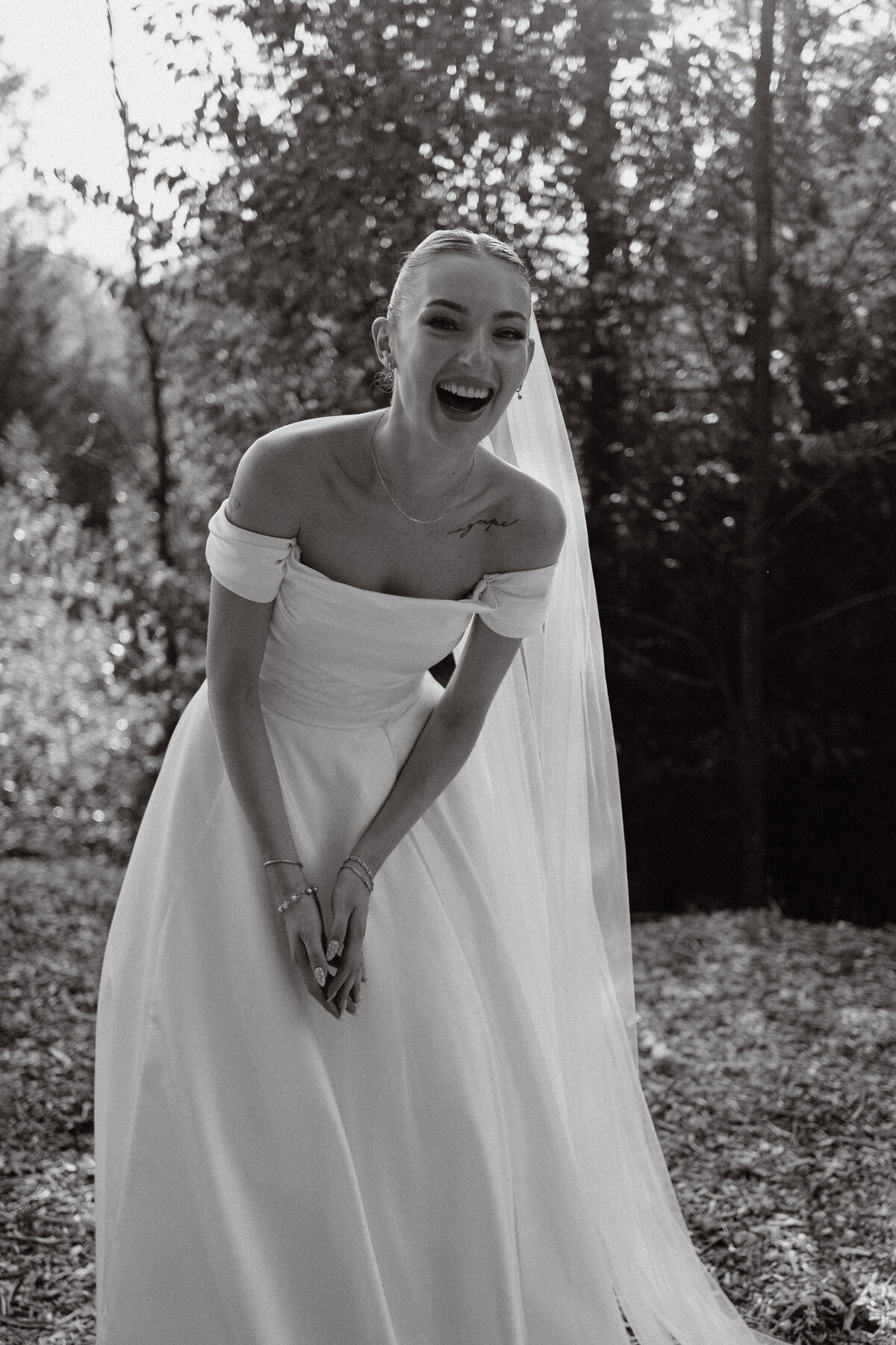 Candid Portrait of bride at ottawa wedding
