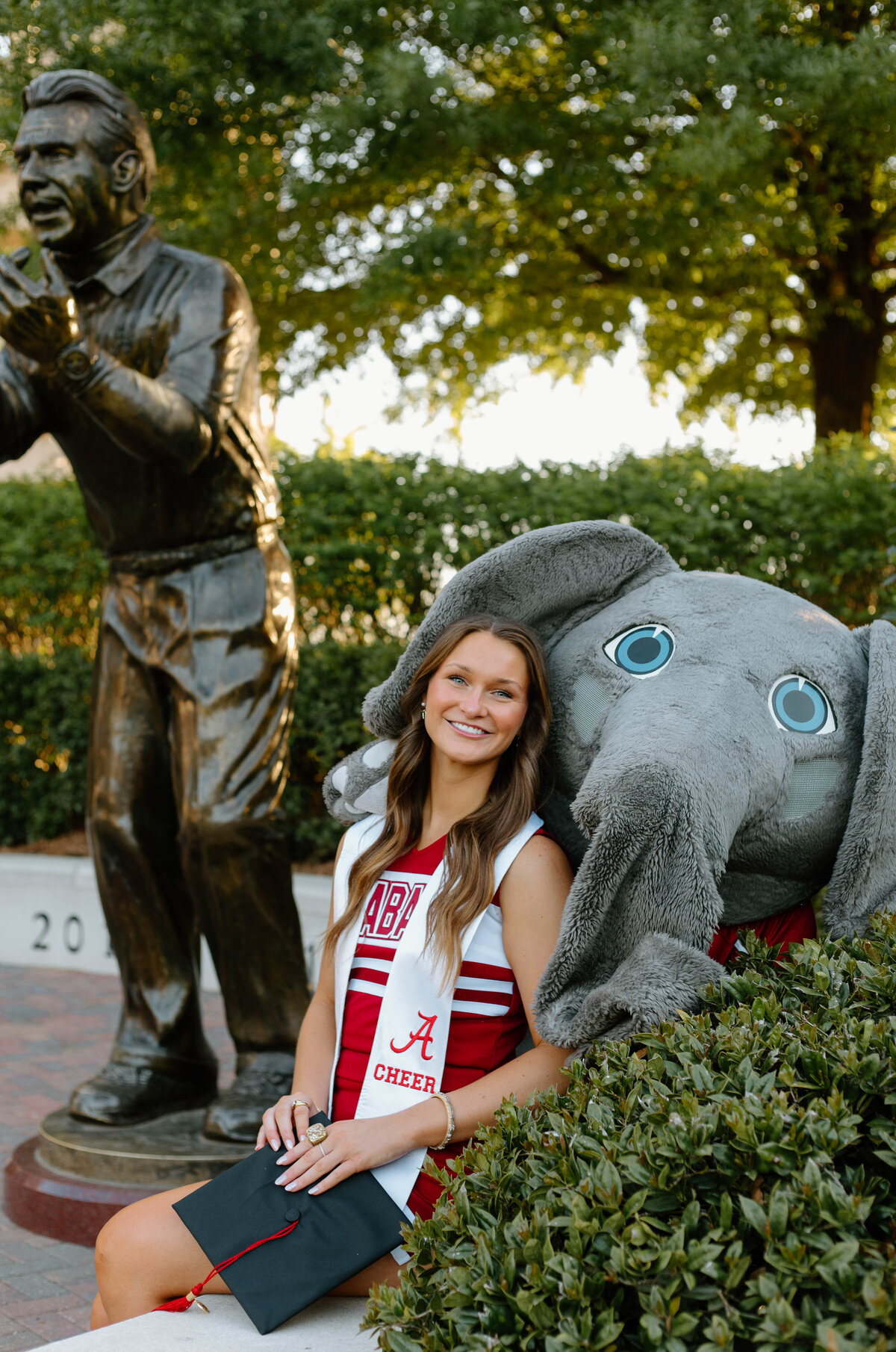 Big Al with a UA graduate for grad photos