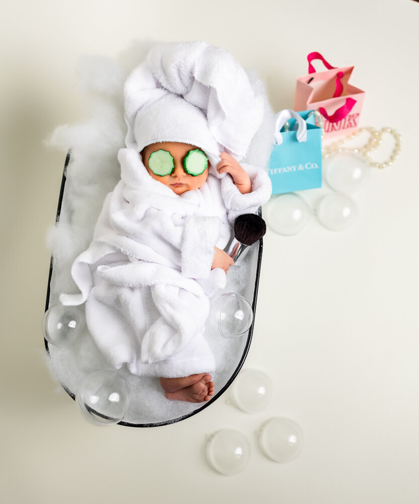 Shop and spa baby photo