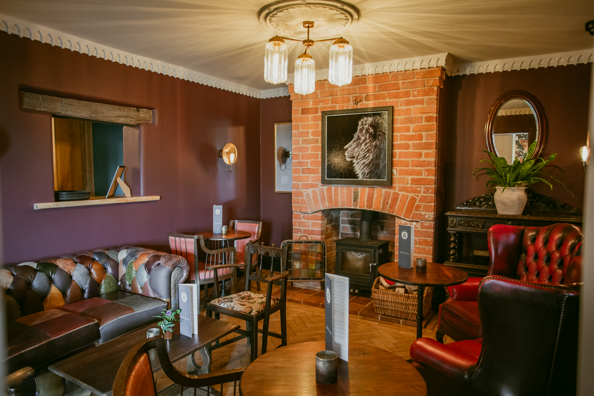 There are plenty of interesting dining nooks throughout The White Lion at Hankelow 2