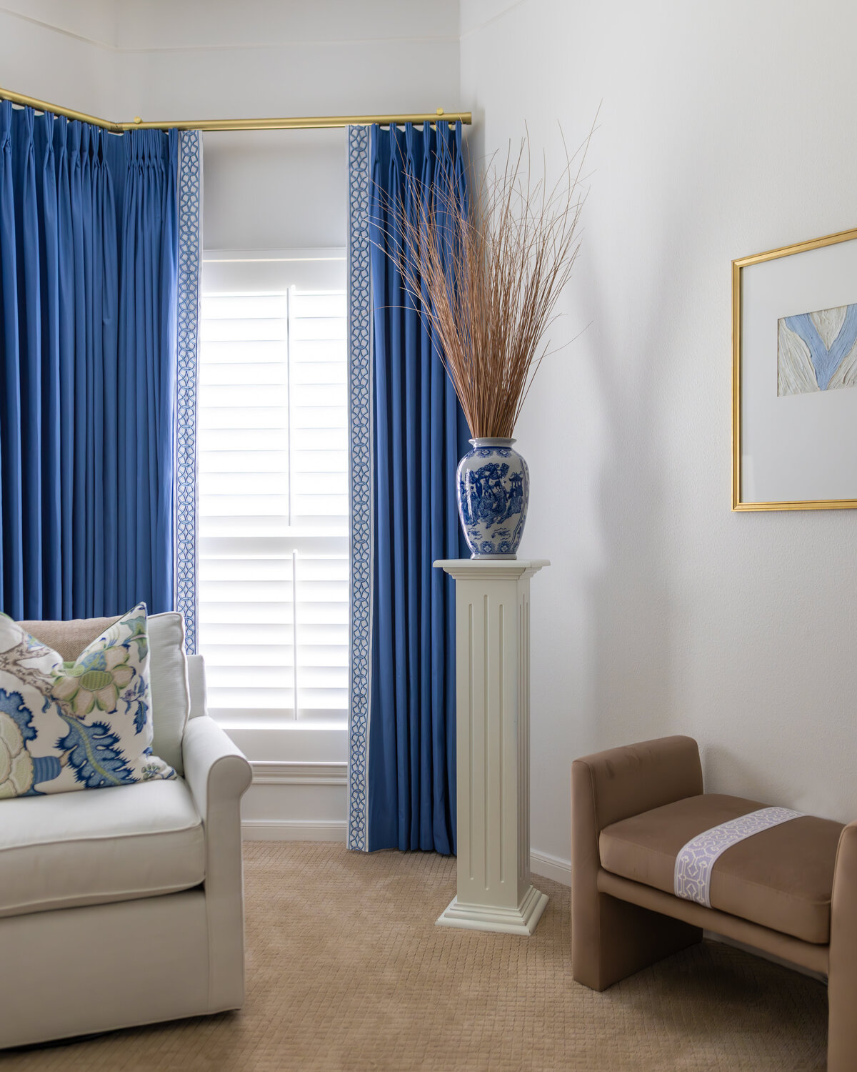 kyleen bushroe interiors blue and neutral bedroom 