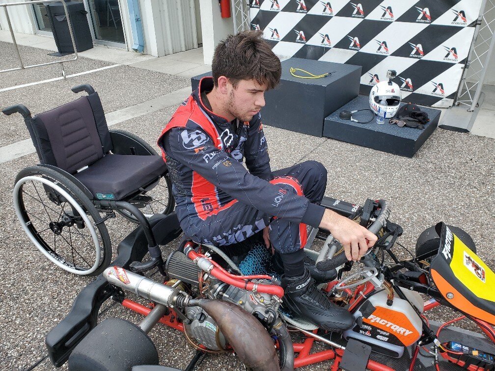 position to exit kart