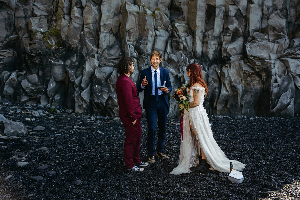 REYNISFJARA Iceland Elopement -38