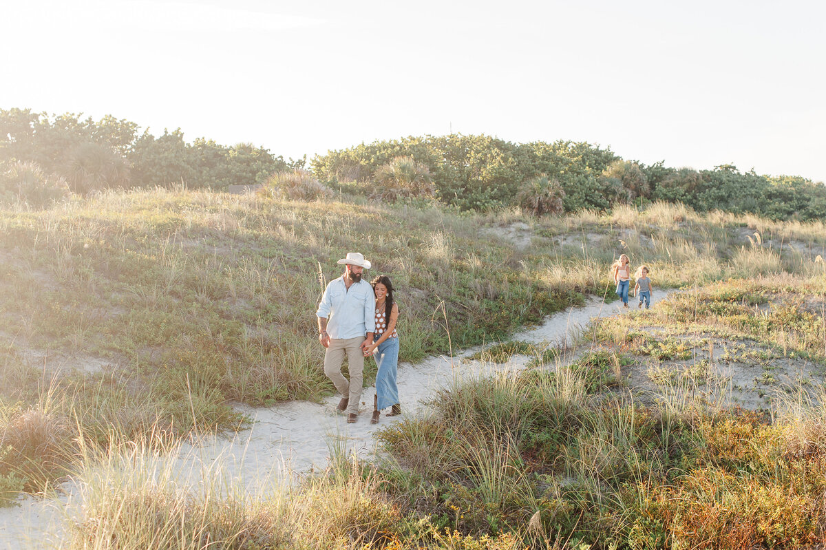 Central Florida photographer captured family walking hand in hand on an island