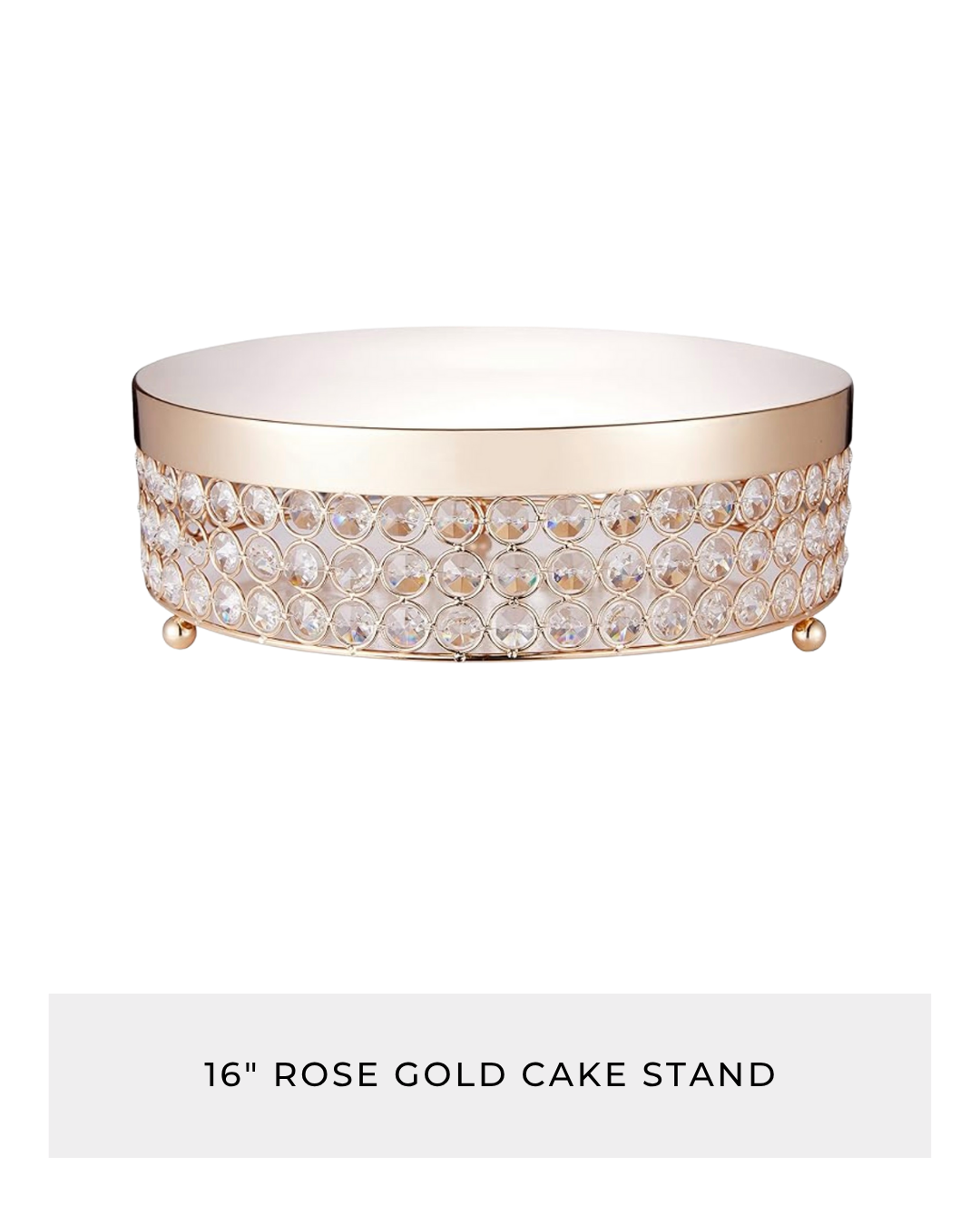16_ Rose Gold Cake Stand