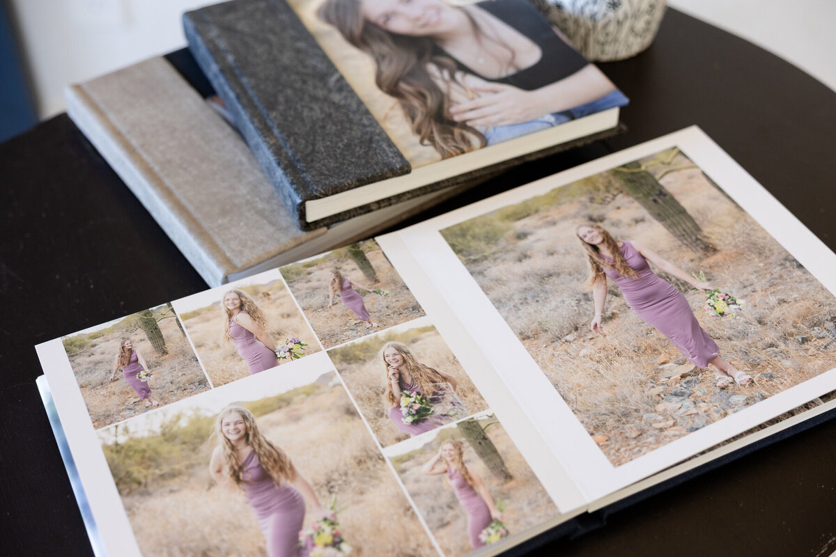 custom designed albums for your senior session