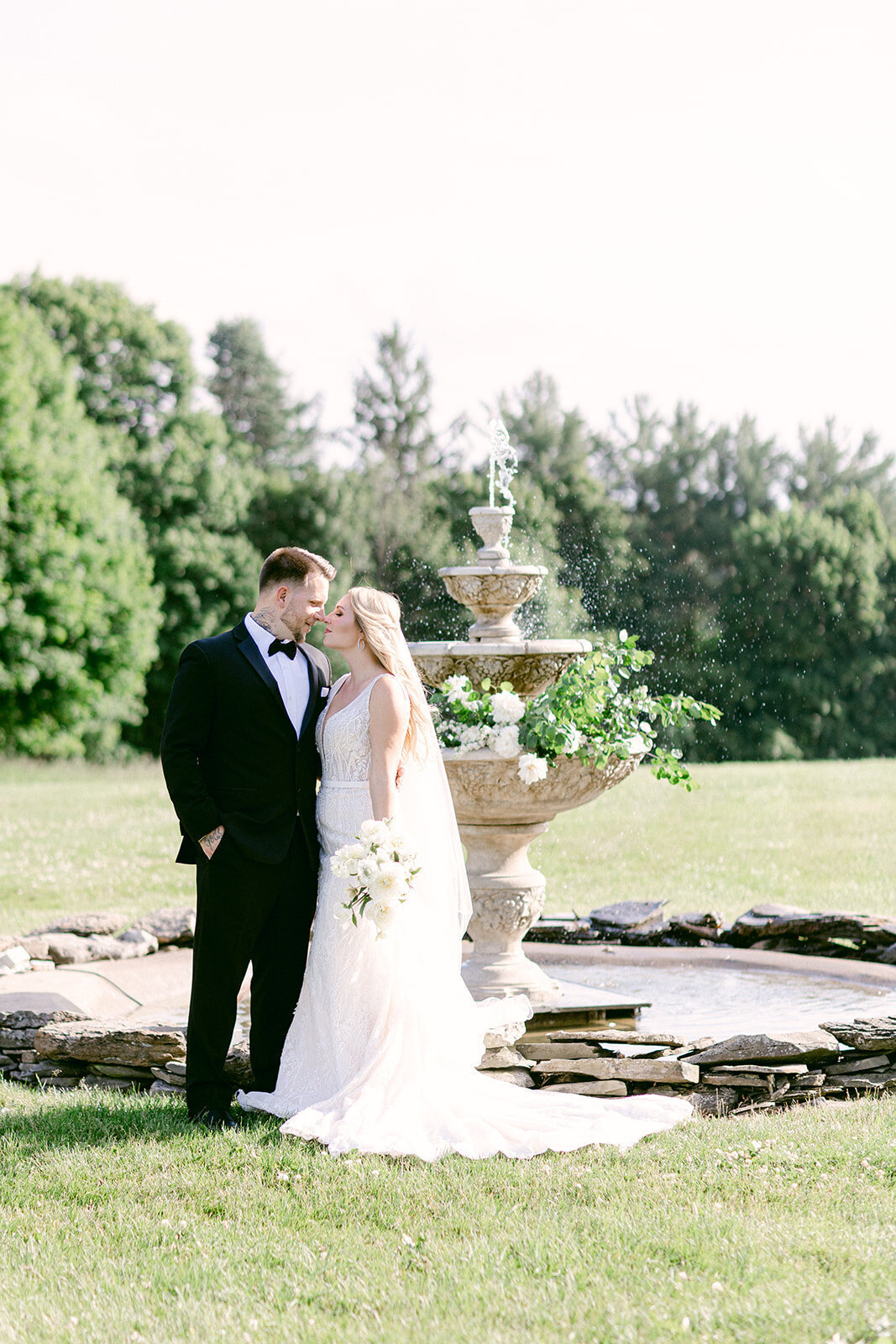 wedding-stone-fountain-outside-upstate