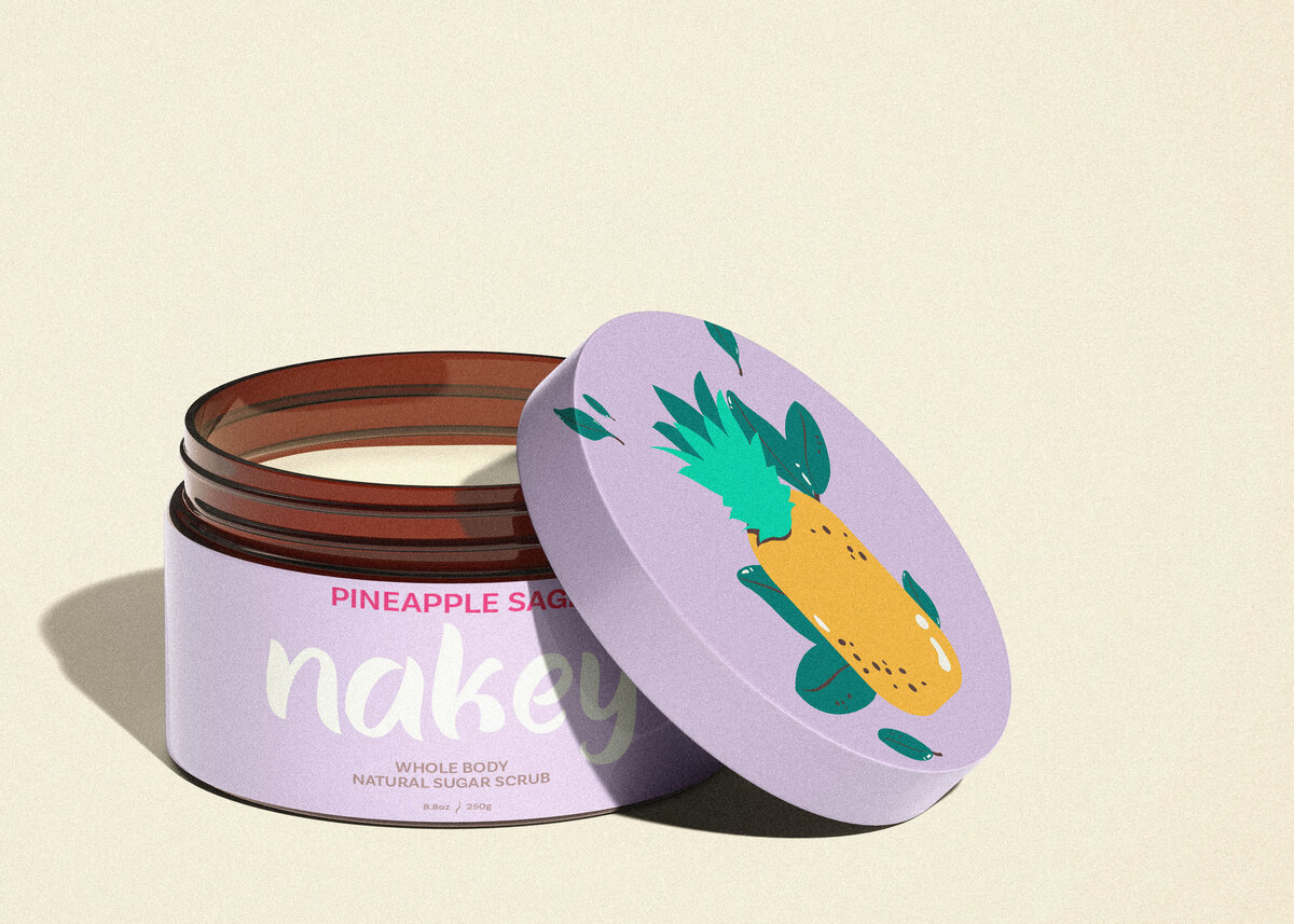 Nakey Sugar Scrub Container 2