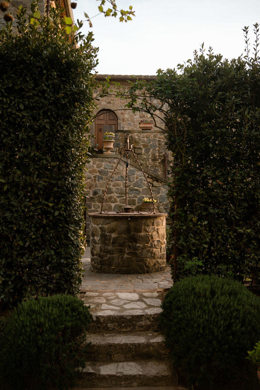outdoor stone well